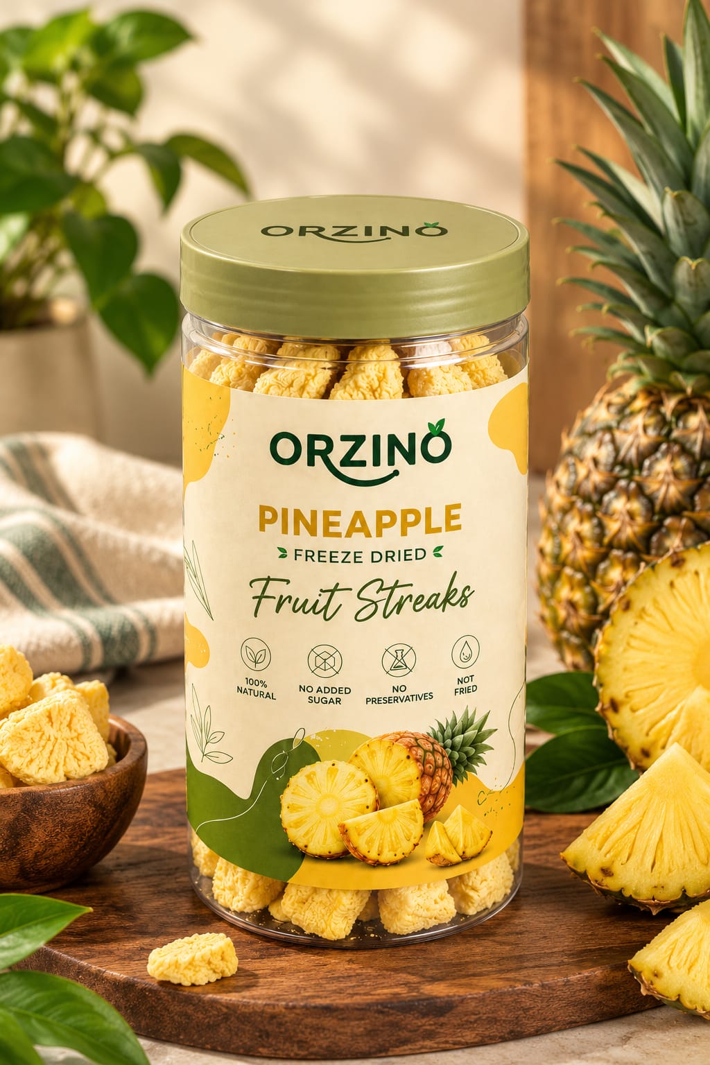 ORZINO Pineapple Freeze Dried Slices